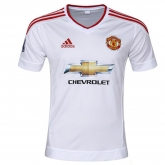 15-16 Manchester United Away White Jersey Shirt