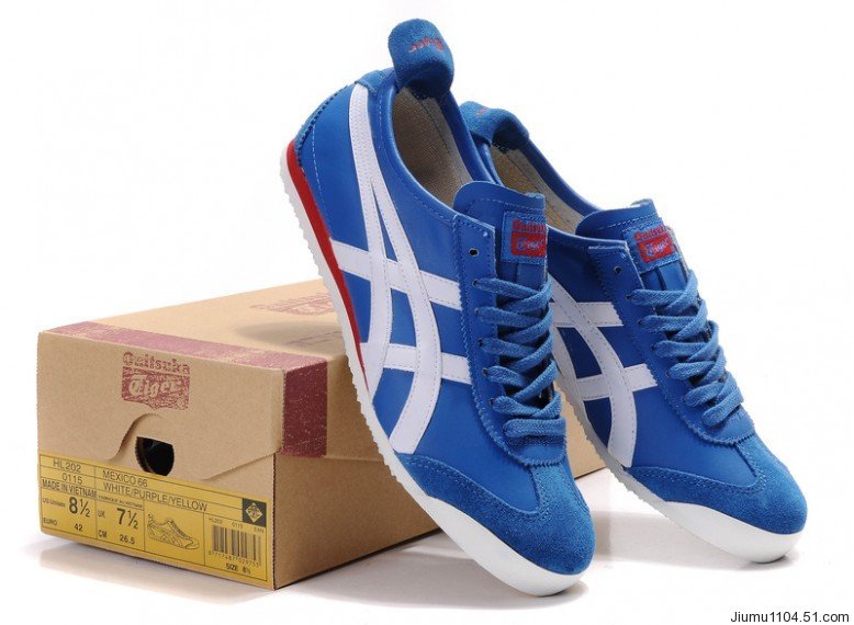 Onitsuka Tiger Mexico 66 Shoes (Blue/ White/ Red)
