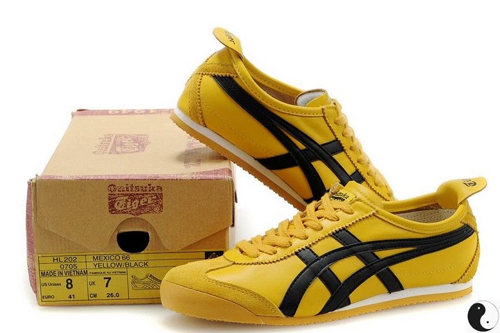 Onitsuka Tiger Mexico 66 by asics ruuning Shoes (Yellow/ Black)