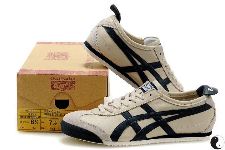 Onitsuka Tiger Mexico 66 Shoes (Beige/ DK Blue)